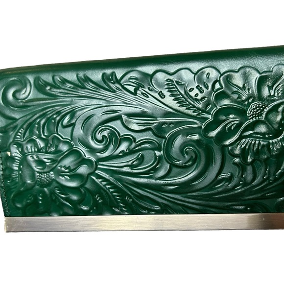 Patricia Nash Cauchy Wallet/Clutch, Tooled Leather~SoftGreen~P329244~MSR… - Picture 3 of 6